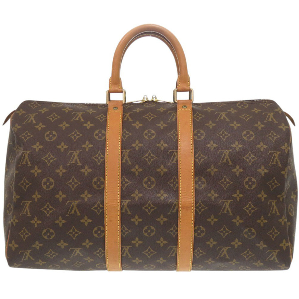 LOUIS VUITTON Brown Monogram Keepall 45 Boston Bag - Picture 2 of 9